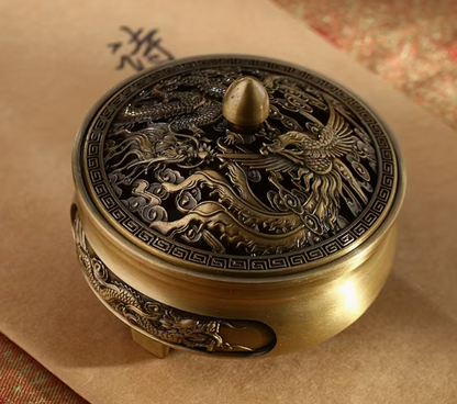 Zen Style Dragon & Phoenix Incense Burner