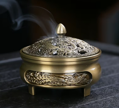 Zen Style Dragon & Phoenix Incense Burner