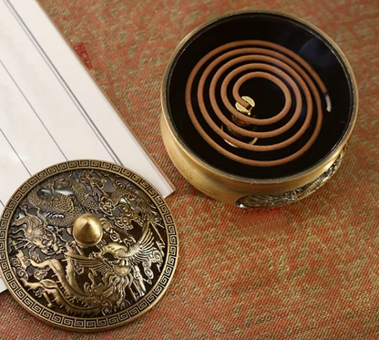 Zen Style Dragon & Phoenix Incense Burner