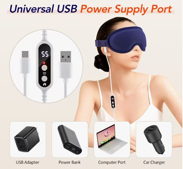 3D Heated Vibrating Eye Massage Mask