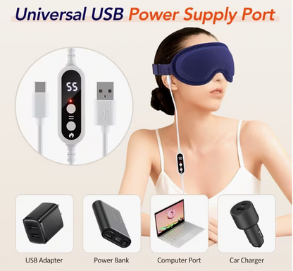 3D Heated Vibrating Eye Massage Mask