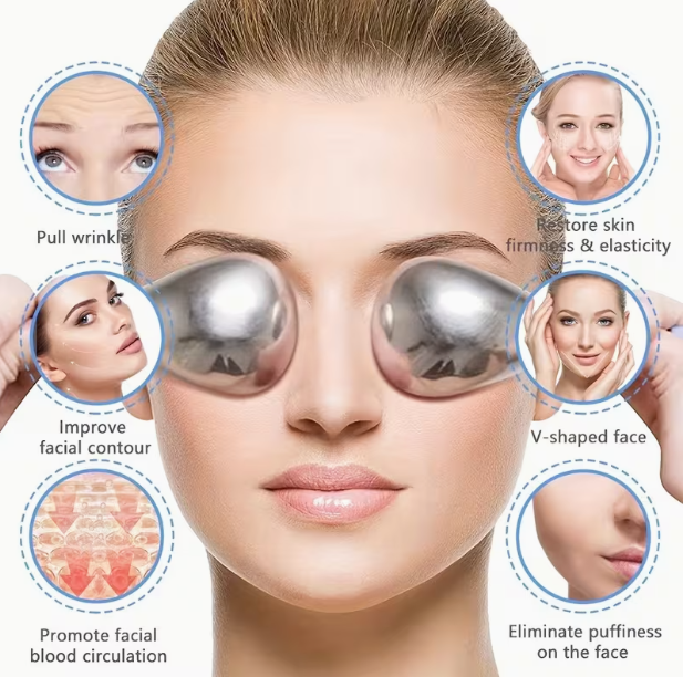 Stainless Steel Cryo Facial Spoon Cooling Ice Globe Massager
