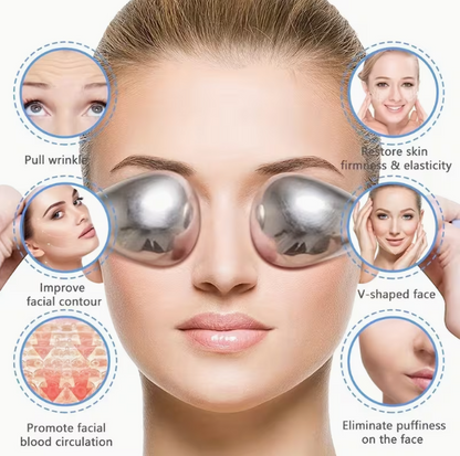 Stainless Steel Cryo Facial Spoon Cooling Ice Globe Massager